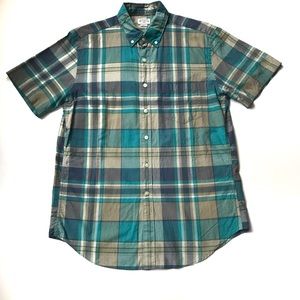 J.Crew Men’s Plaid Multi Color Short Sleeve Sz M